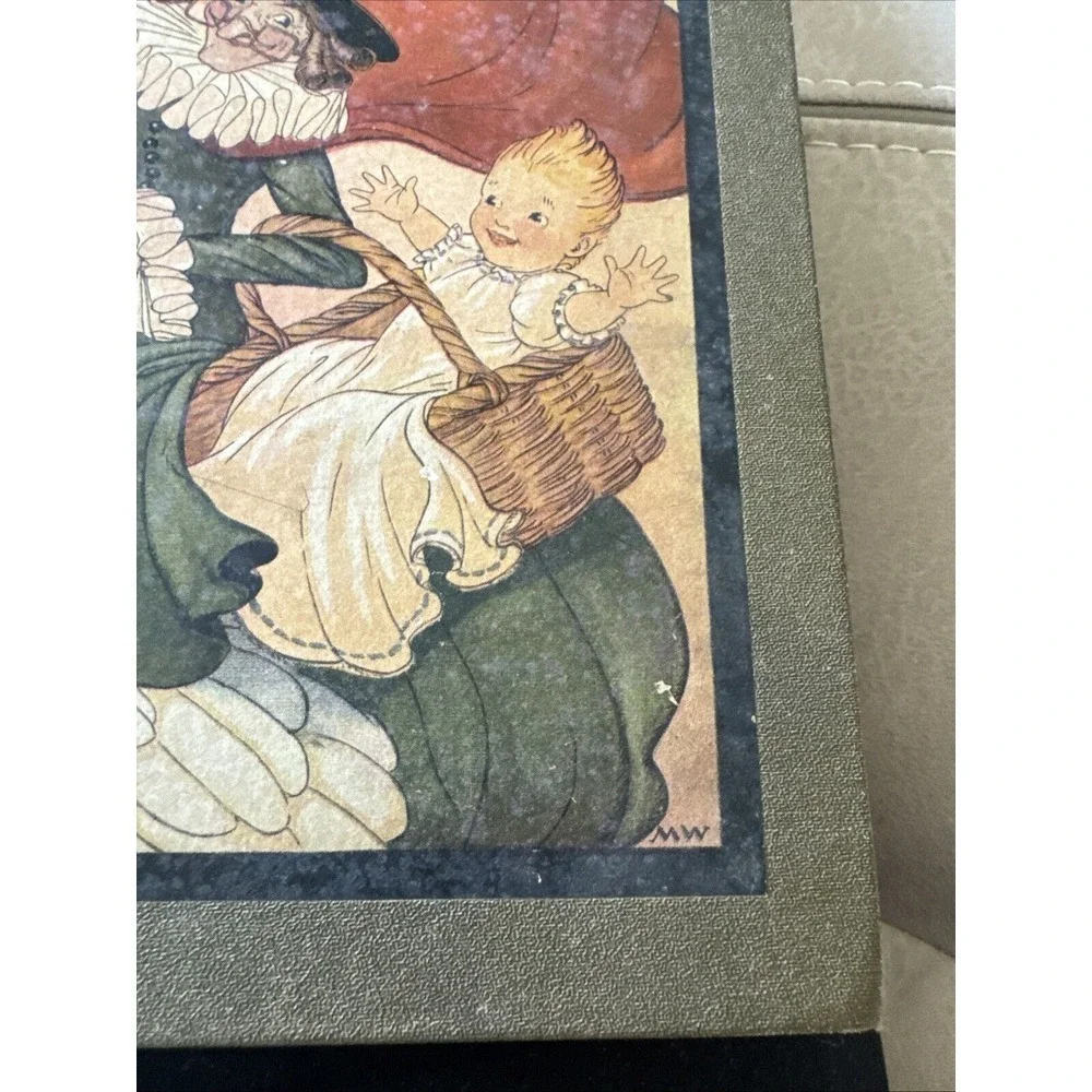 SOLDVintage 1916 The Real Mother Goose 1928  Antique Edition LARGE Hardcover - Picture 2 of 11